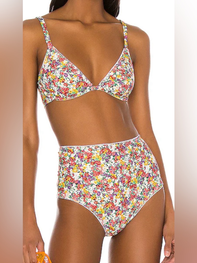 Faithful The Brand Luberon Bikini Top And Bottom Floral Small (0023)